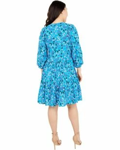Calvin Klein Dresses Tiered Floral Print Dress with Balloon Sleeve -Outlet Calvin Klein Store 81ka 7OqrTL. AC SR736920