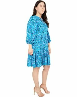 Calvin Klein Dresses Tiered Floral Print Dress with Balloon Sleeve -Outlet Calvin Klein Store 81mo67Pf8ML. AC SR736920