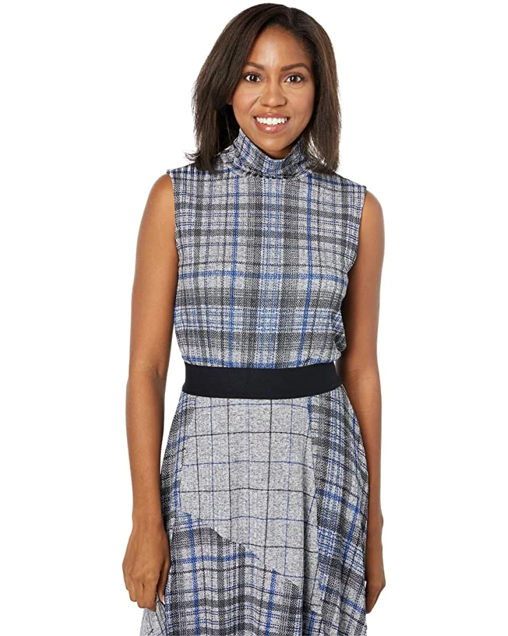 Calvin Klein Sweaters Printed Mock Neck Sleeveless Sweater 1 Calvin Klein Sweaters Printed Mock Neck Sleeveless Sweater