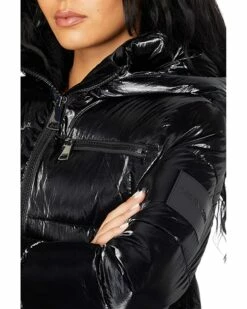 Calvin Klein Coats & Outerwear Short Shine Puffer with Chest Zip -Outlet Calvin Klein Store 81w6imcqUvL. AC SR736920