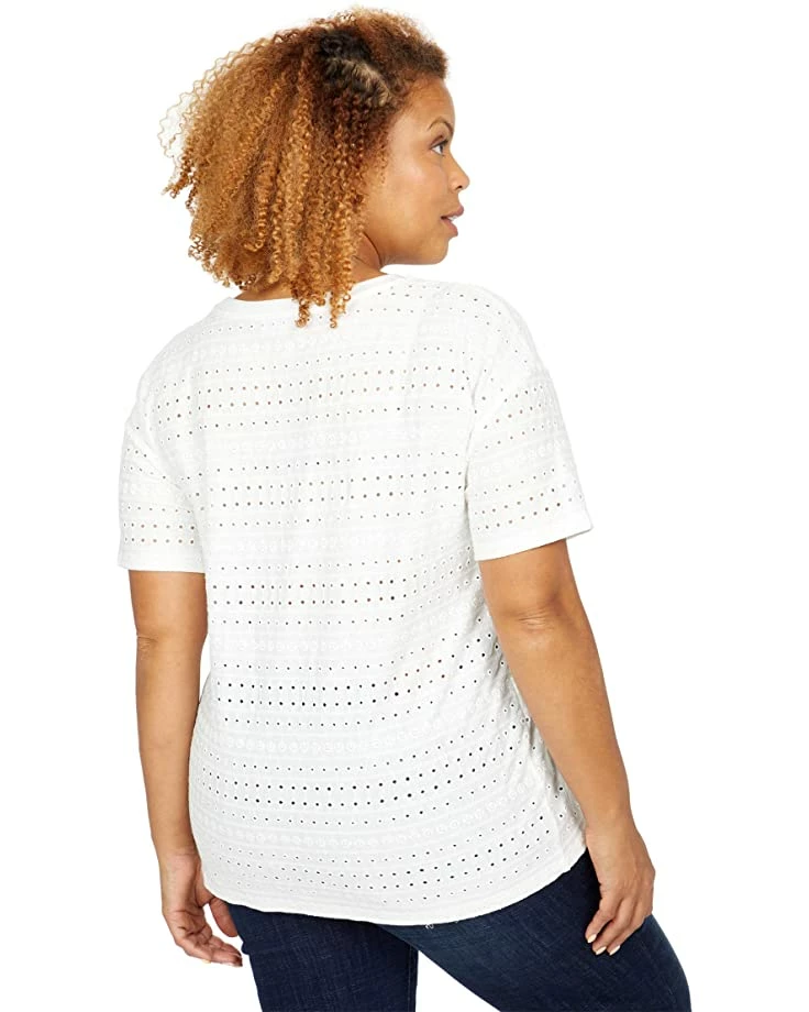 Calvin Klein Shirts & Tops Short Sleeve Eyelet Top w/ Pocket 3 Calvin Klein Shirts & Tops Short Sleeve Eyelet Top w/ Pocket - Image 3