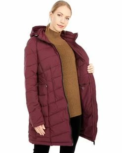 Calvin Klein Coats & Outerwear Zip Front Stretch Walker Length Coat with Hood and Side Pockets -Outlet Calvin Klein Store 81z9hzrO3FL. AC SR736920