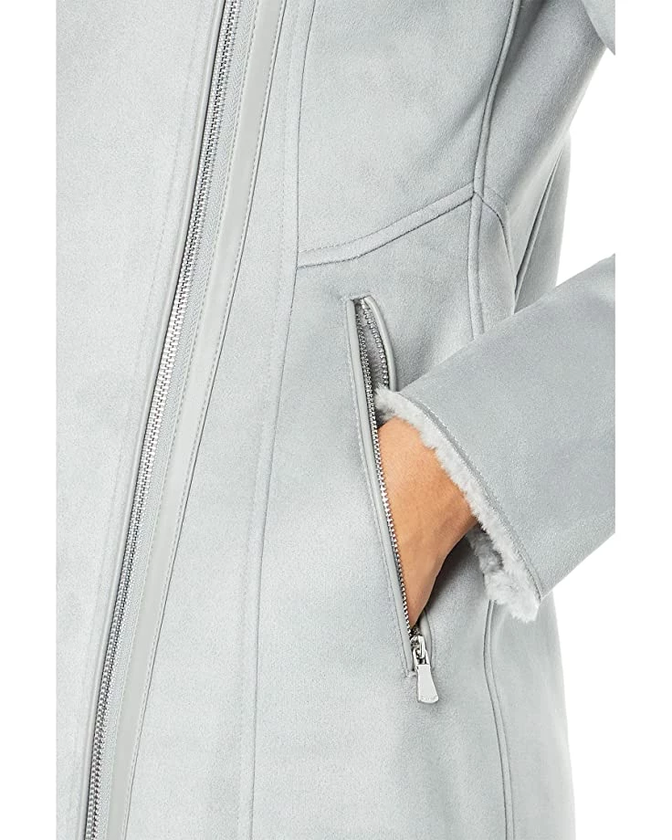 Calvin Klein Coats & Outerwear Asymmetrical Faux Shearling Jacket With Faux Fur Trim 3 Calvin Klein Coats & Outerwear Asymmetrical Faux Shearling Jacket With Faux Fur Trim - Image 3