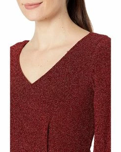 Calvin Klein Dresses Glitter Jersey Belted Dress with V-Neck -Outlet Calvin Klein Store A1 5Mw3fPBL. AC SR736920